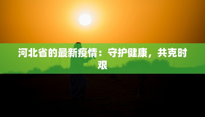 河北省的最新疫情:守护健康,共克时艰 河北省的最新疫情:守护健康,共克时艰
